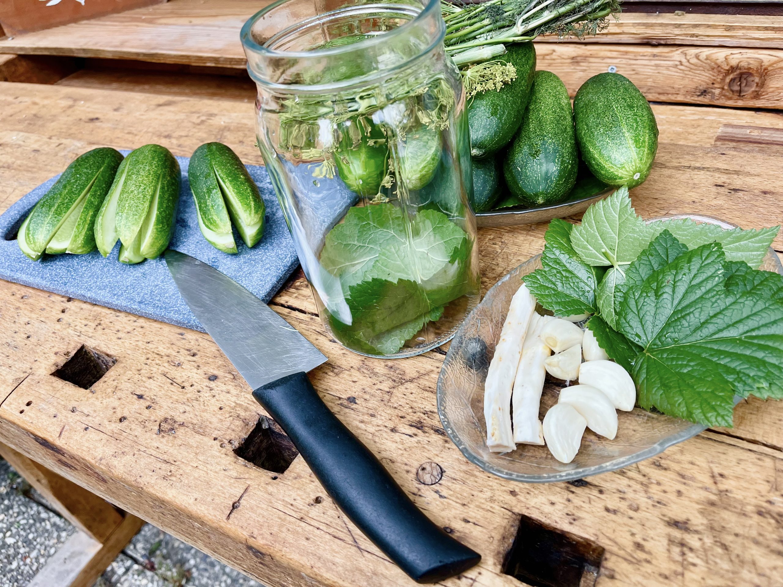 Eingelegte Gurken auf polnische Art