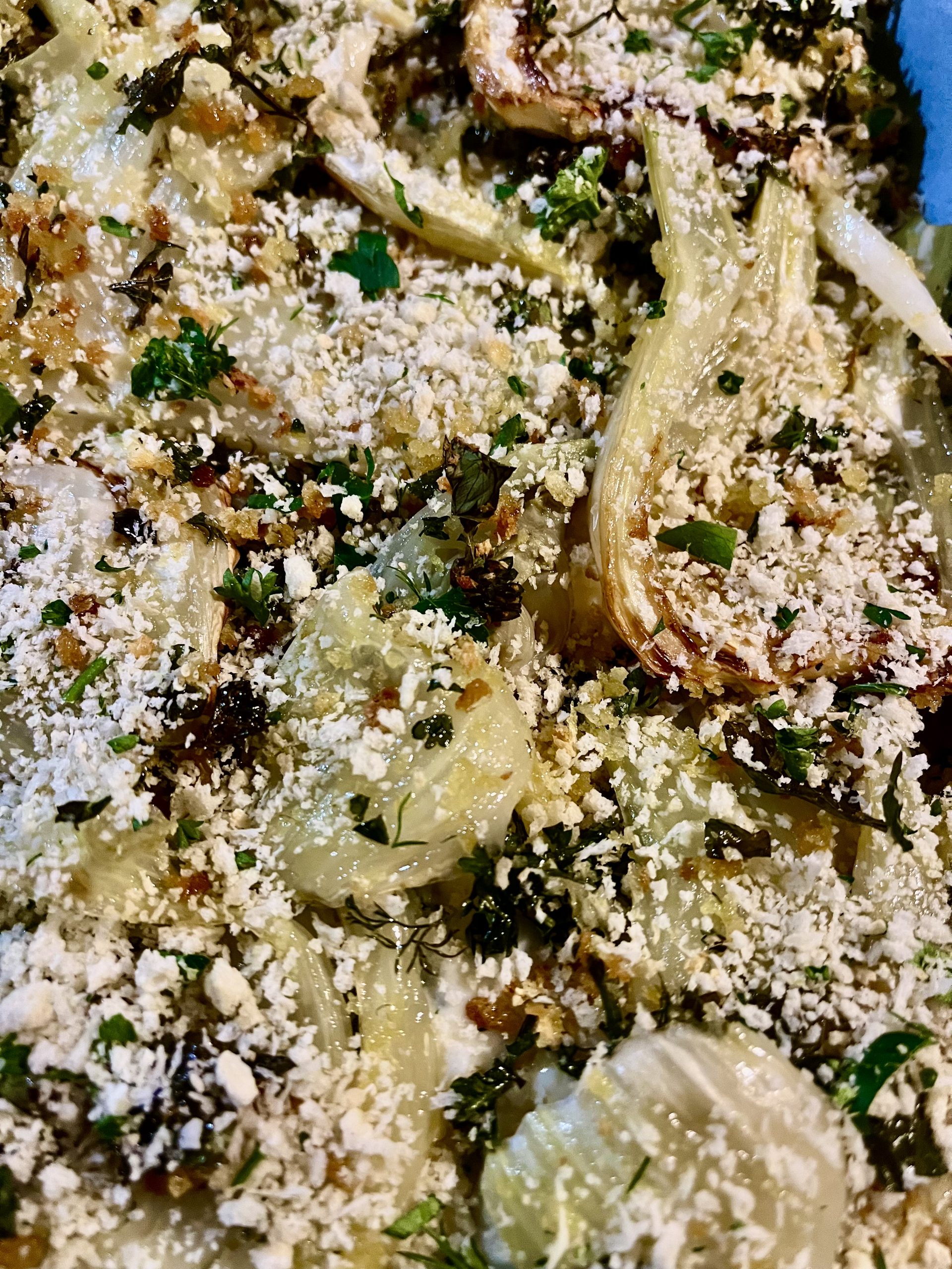 Ofen-Fenchel mit Petersilien-Panko